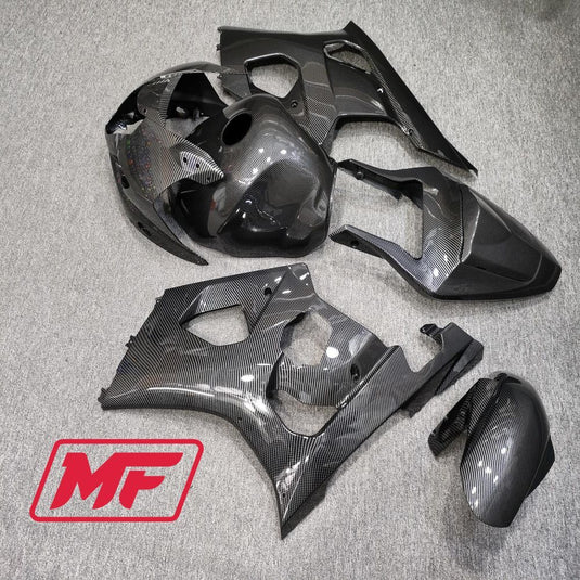 Monster Fairings Full Kit Suzuki GSXR1000 03-04 Carbon Fiber Style + Windshield + Gas Tank Cover