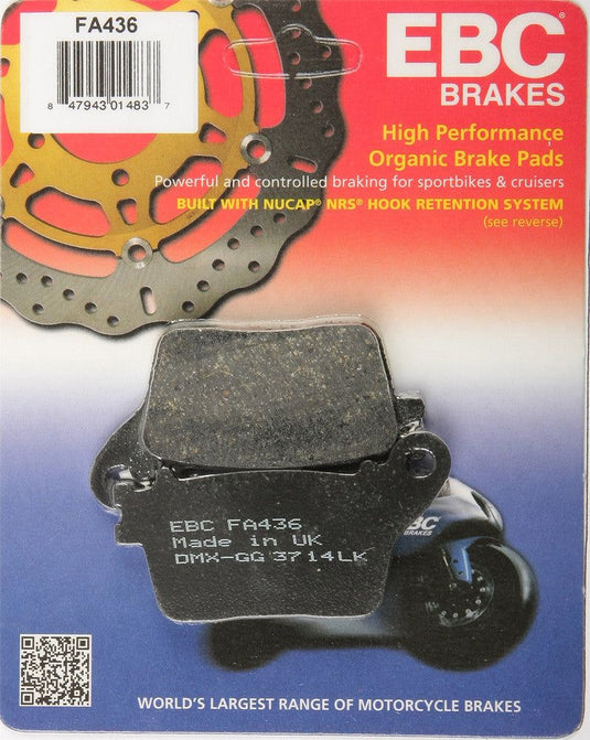 EBC 1 Pair FA Series Organic Replacement Brake Pads MPN FA436