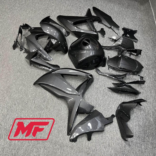 Monster Fairings Full Kit Suzuki GSXR600-750 08-10 Carbon Fiber Style + Windshield + Gas Tank Cover