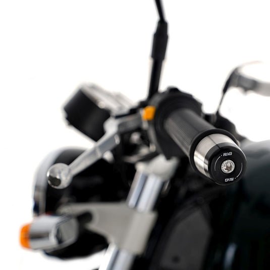 R&G Racing Black Bar End Sliders For 2019-2023 Royal Enfield Continental GT 650