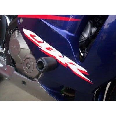 Load image into Gallery viewer, R&amp;G Racing Black Classic Style Crash Protectors For 2003-2006 Honda CBR600RR
