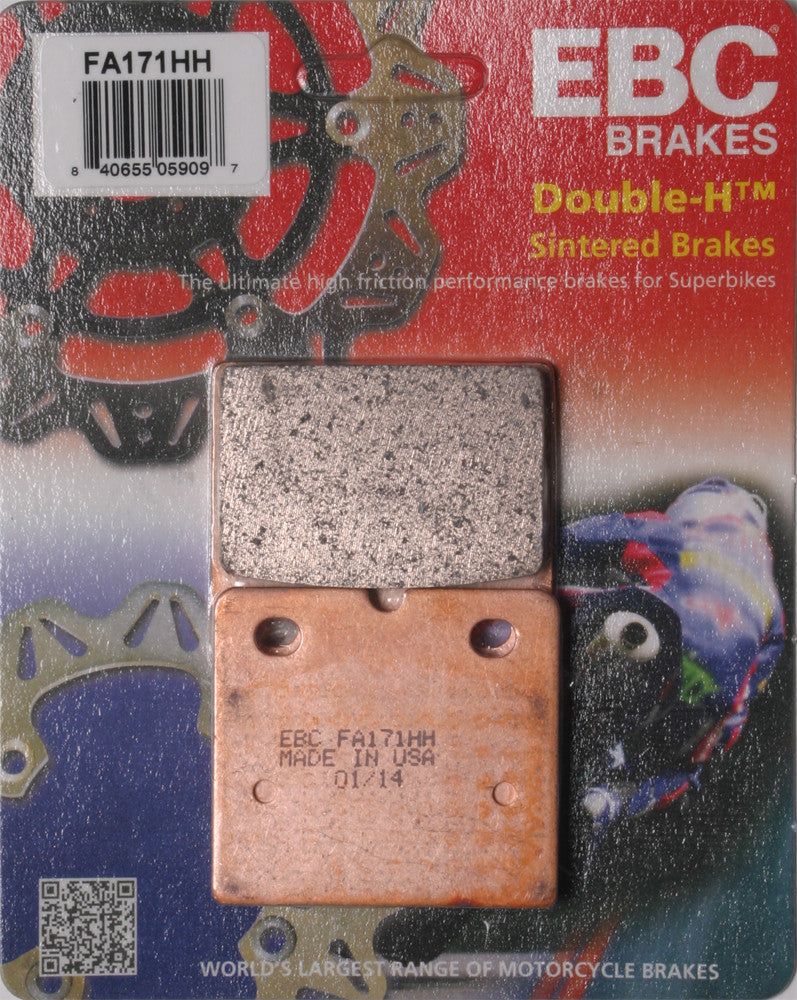 Load image into Gallery viewer, EBC 1 Pair Sintered HH Race Formula Brake Pads MPN FA171HH
