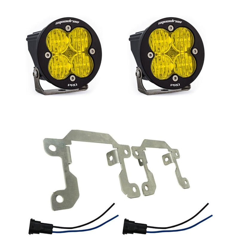 Load image into Gallery viewer, Baja Designs Fog Pocket Light Kit Squadron-R Pro Series Wide Cornering Pattern Baja Amber Lens 447602
