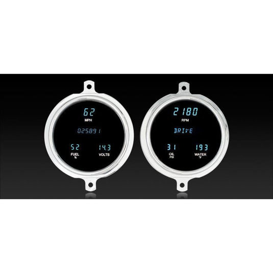 Dakota Digital 1952-1953 Ford Series III Gauge Kit with Teal/Blue Display VFD3-52F-Z