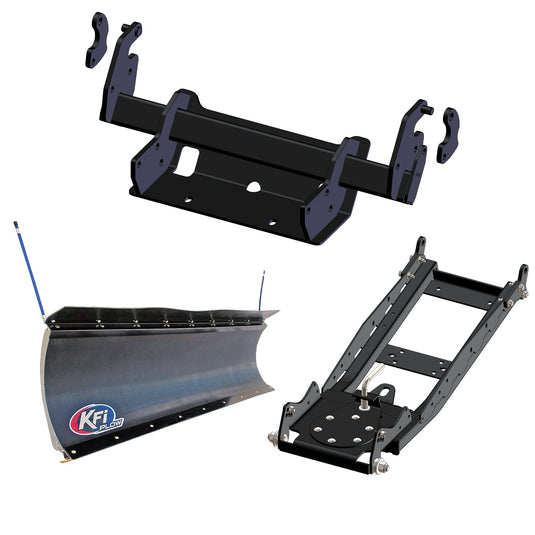 KFI UTV Snow Plow Kit With Glacier Mount For Polaris Ranger Crew 1000 EPS 2020