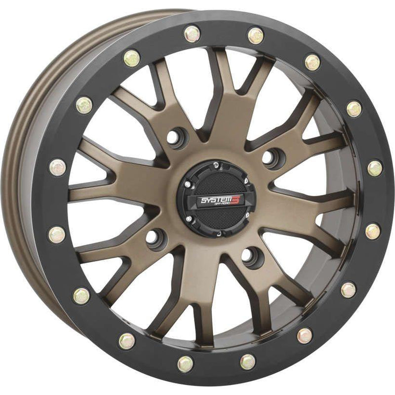 Load image into Gallery viewer, System 3 SB-4 Beadlock Bronze Wheel 15x7 4/137 6+1 (+45mm) 15S3-3237
