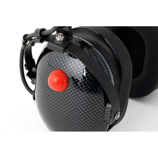 Rugged Radios H22 Over the Head (OTH) Headset for 2-Way Radios - Black Carbon Fiber H22-CF