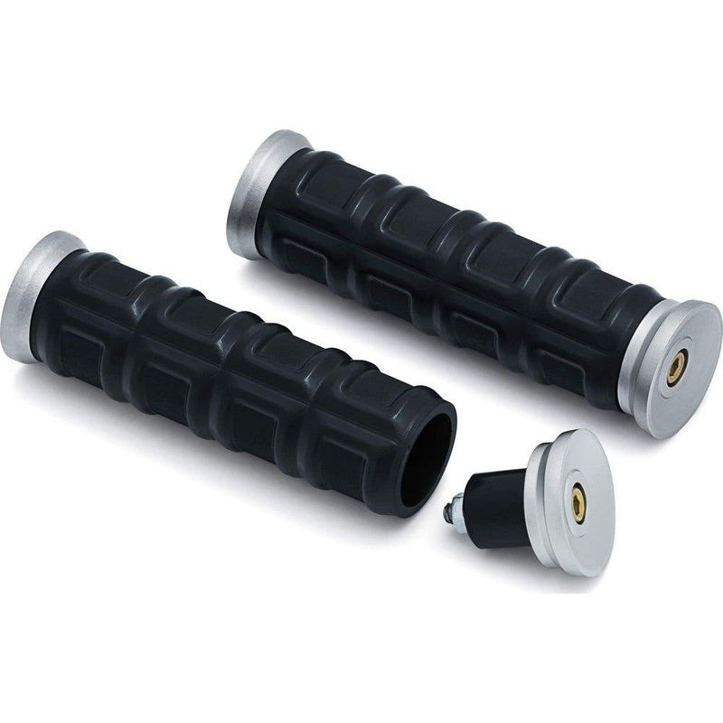 Load image into Gallery viewer, Kuryakyn Dillinger Grips for Street Nickel 1&quot;
