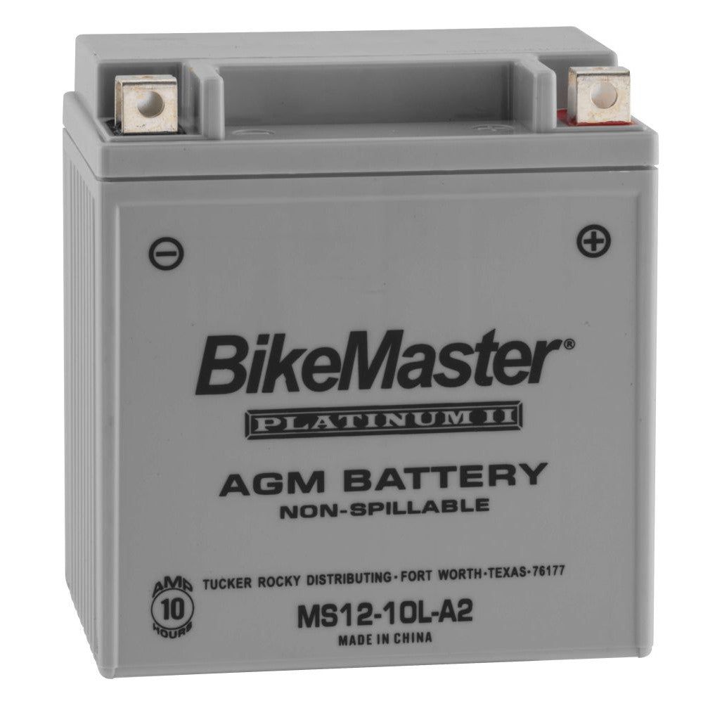 BikeMaster AGM 12V Platinum Battery For Suzuki GS650E 1981-1982 Grey