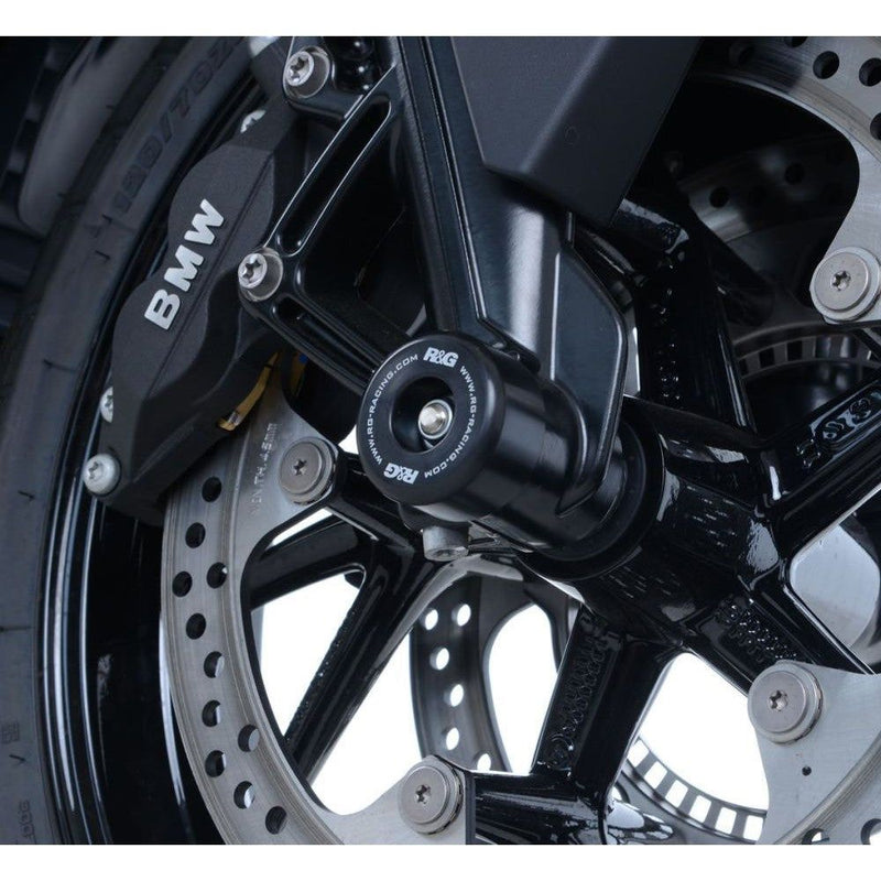 Load image into Gallery viewer, R&amp;G Racing Black Fork Protectors For 2017-2018 BMW K1600GT SE FP0199BK
