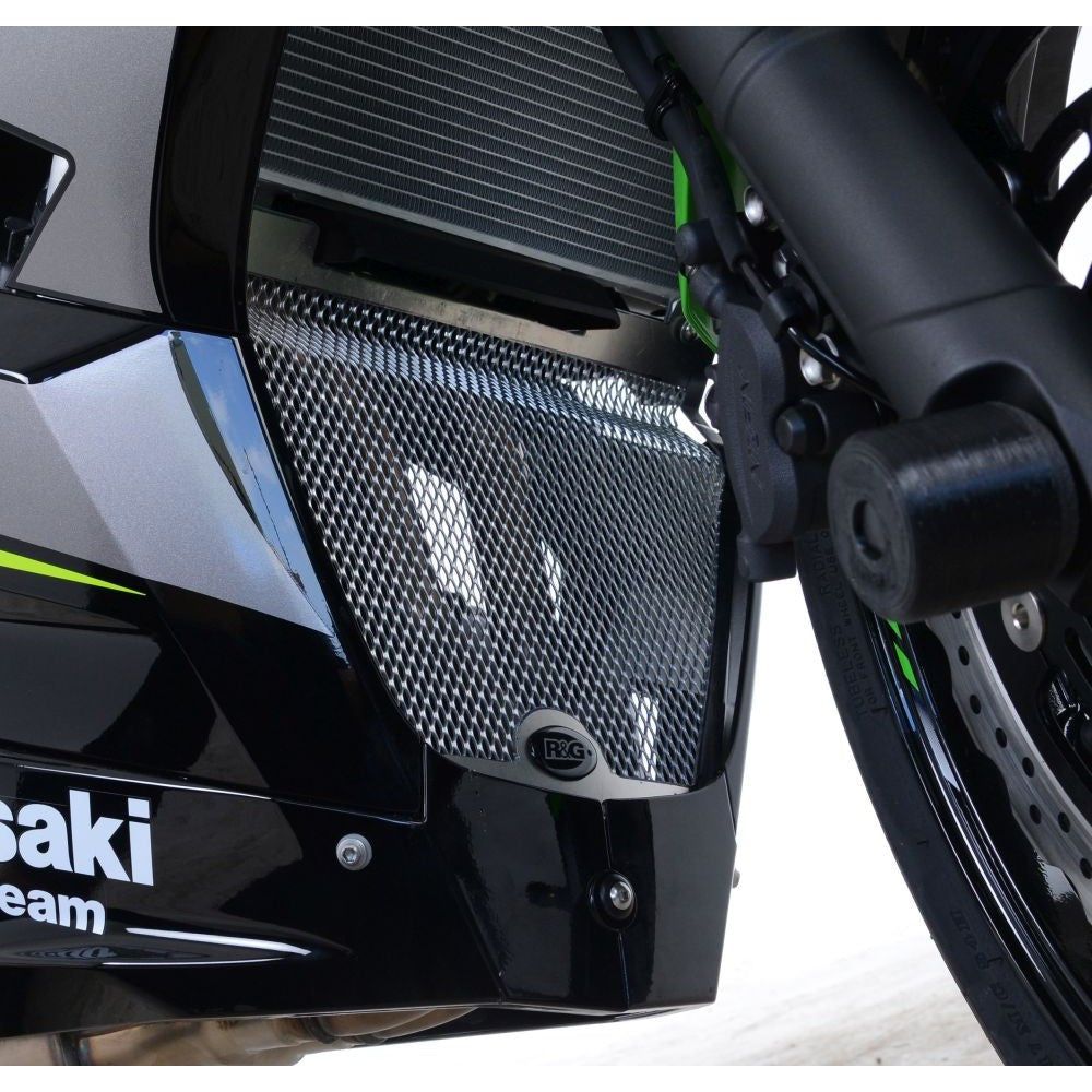 R&G Racing Green Downpipe Grill For 2018-2020 Kawasaki Ninja 250