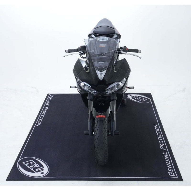 Load image into Gallery viewer, R&amp;G Racing Black Motorcycle Workshop Mat 2m x 1.15m For 2004-2010 Aprilia RSV1000R

