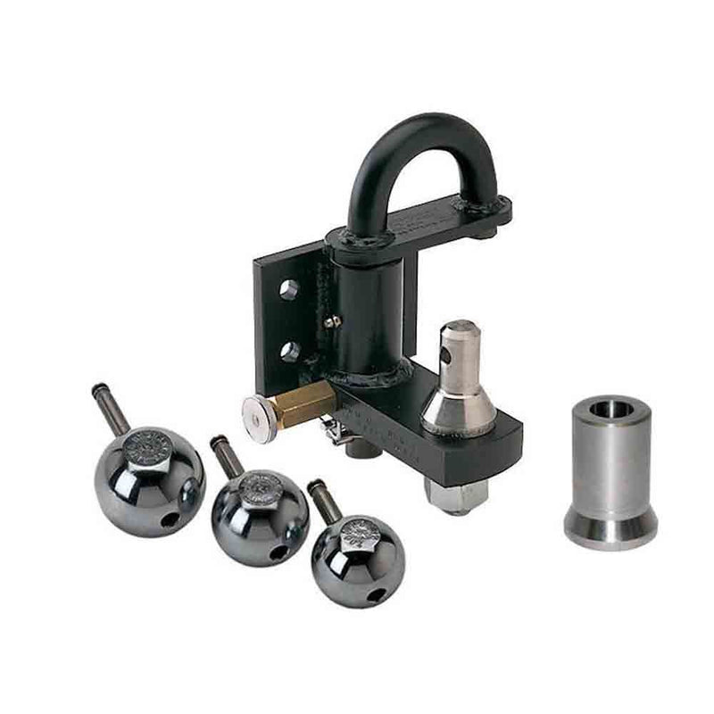 Load image into Gallery viewer, Pintle Hook Combo with 3 Interchangeable Stainless Steel Trailer Hitch Balls
