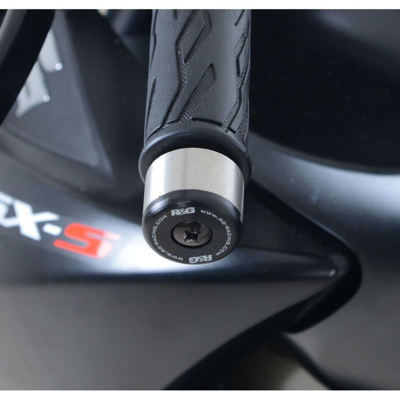 Load image into Gallery viewer, R&amp;G Racing Black Bar End Sliders For 2017-2024 Suzuki GSX-S125 BE0115BK
