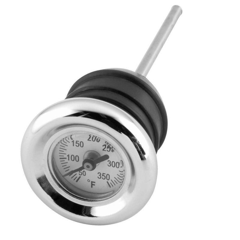 Load image into Gallery viewer, Bikers Choice Oil Tank Dipsticks with Temperature Gauge For Harley-Davidson FXST, FLST 1984-1999 Chrome
