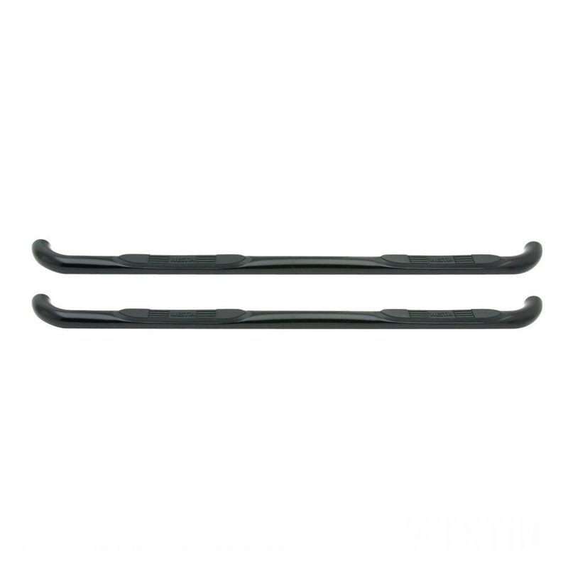 Load image into Gallery viewer, Westin E-Series 3 Inch Round Nerf Bars, Dual Step Pad - Black Powder Coat Steel fits 1999-2016 Ford F-250SD/F-350SD Crew Cab and 2008-2016 F-450SD Crew Cab Models
