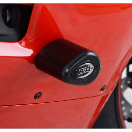 R&G Racing Black Aero Style Crash Protection Bobbins For 2018-2019 Ducati Panigale V4 S