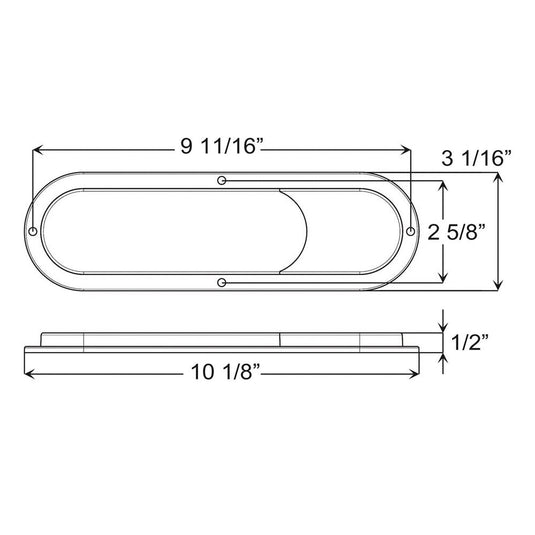 Optronics, Combination Stop/Turn/Tail/Back-up L.E.D. Trailer Tail Light, Hard Wired