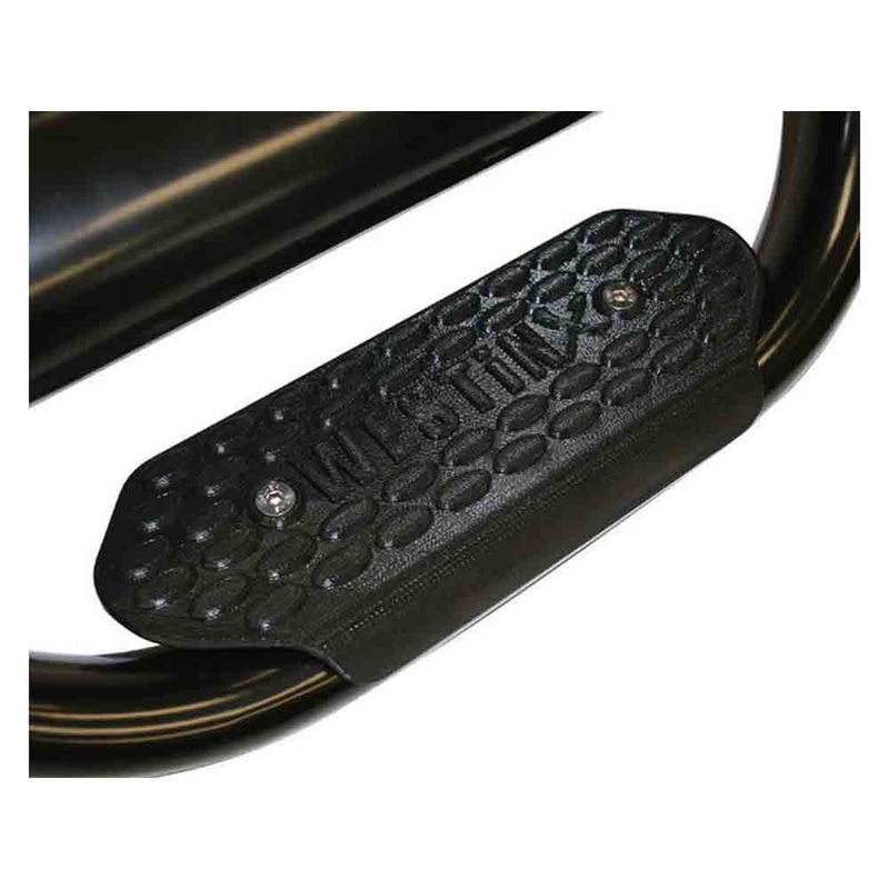 Load image into Gallery viewer, Westin 20-3725 GenX 4 Inch Oval Tube Drop Steps, Black Powder Coat, Rocker Mount fit 2014-15 Chevy/GMC 1500, 2015-2017 2500HD, 3500  - Crew Cab Models

