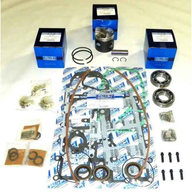 WSM Powerhead Rebuild Kit For Mercury / Mariner 50 / 60 Hp 3 Cylinder Cross Flow 84-90 .030 Over