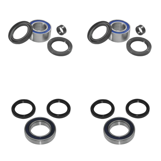 QUADBOSS Front and Rear Wheel Bearing Kits for Suzuki LTA-750XP King Quad 2015