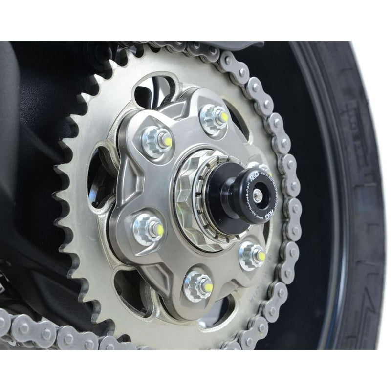 Load image into Gallery viewer, R&amp;G Racing Black Spindle Sliders SS0018BK
