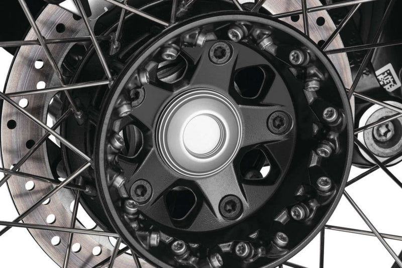 Load image into Gallery viewer, Kuryakyn Lodestar Silver Rear Axle Sliders 3808
