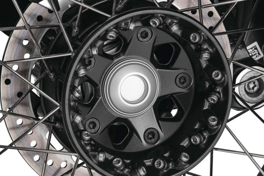 Kuryakyn Lodestar Silver Rear Axle Sliders 3808