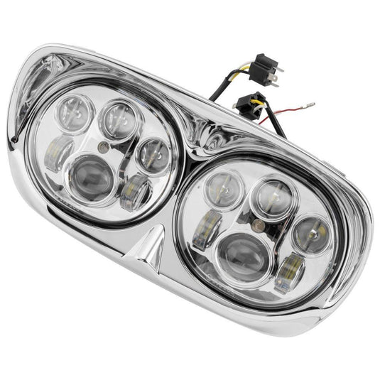 Letric Lighting Headlights For Road Glide Dual Chrome