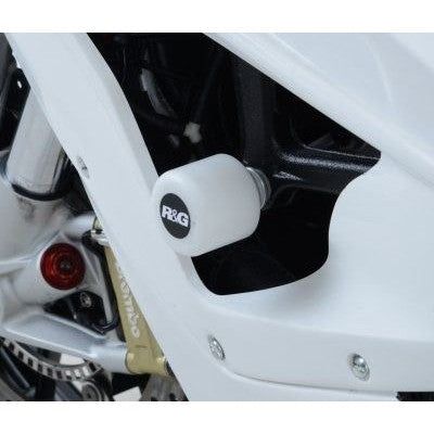 Load image into Gallery viewer, R&amp;G Racing White Aero Style Crash Protectors - Race Style For 2010-2011 BMW S1000RR
