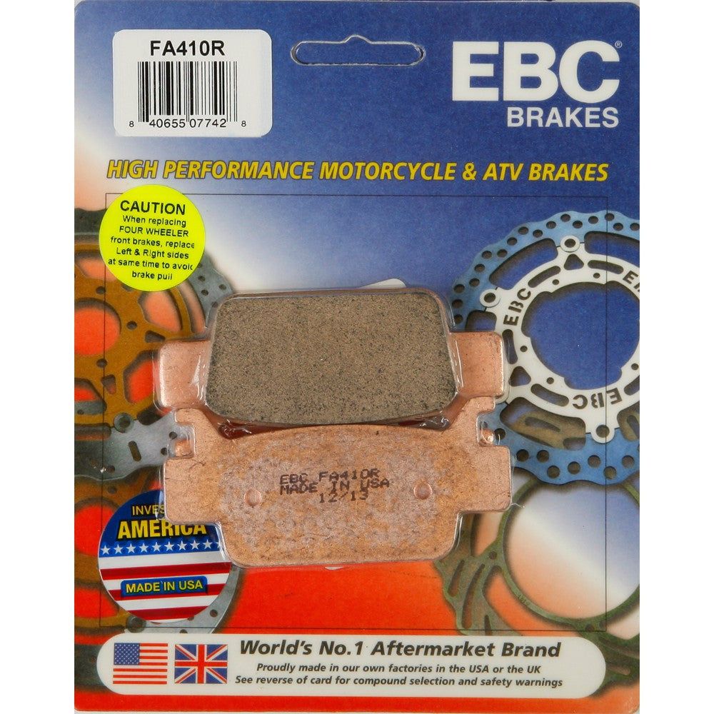 EBC 1 Pair Sintered R Series Heavy-Duty Brake Pads MPN FA410R