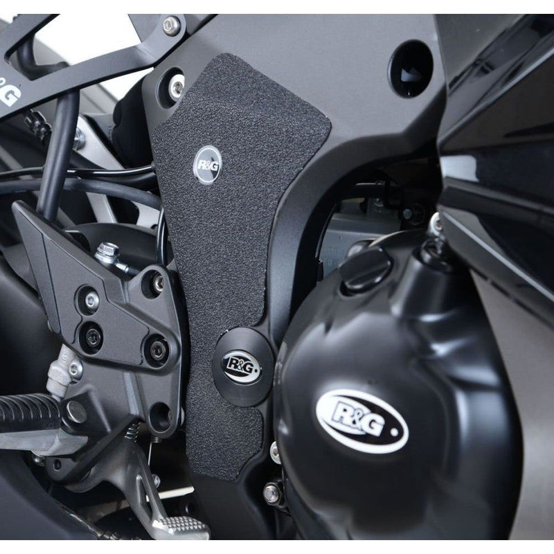 Load image into Gallery viewer, R&amp;G Racing Black Boot Guard Kit For 2020-2024 Kawasaki Ninja 1000SX ZX1000
