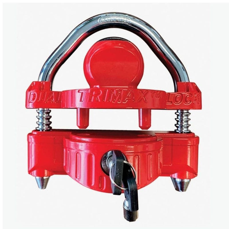Load image into Gallery viewer, Two-Pack Keyed-Alike Universal Coupler Locks with 1/2 Inch Shackle
