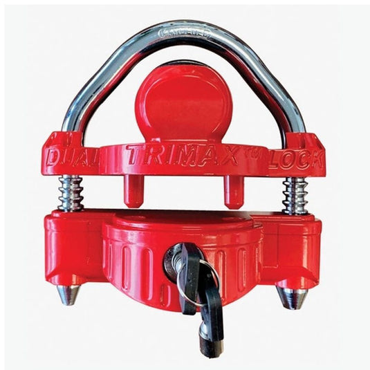 Two-Pack Keyed-Alike Universal Coupler Locks with 1/2 Inch Shackle