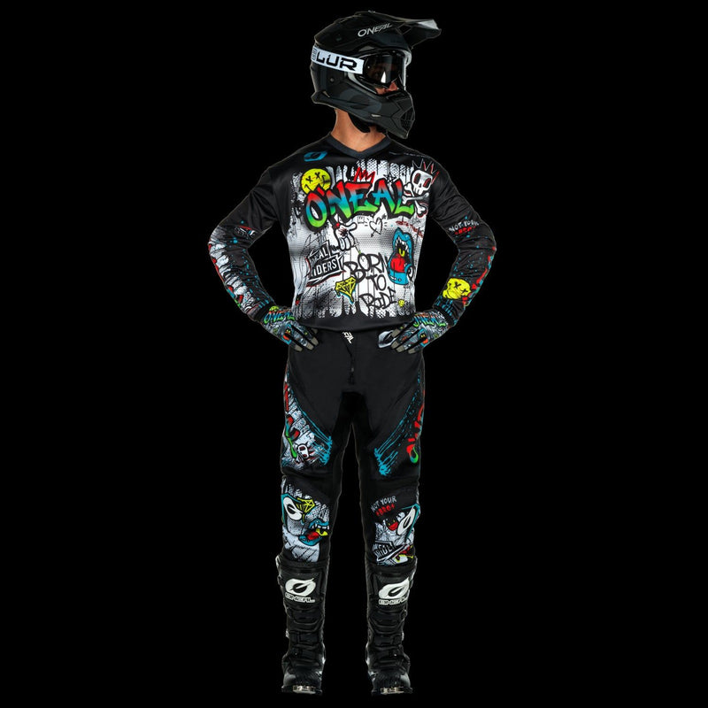 Load image into Gallery viewer, O&#39;neal Element Rancid Motocross Pants -  Black / White - Youth
