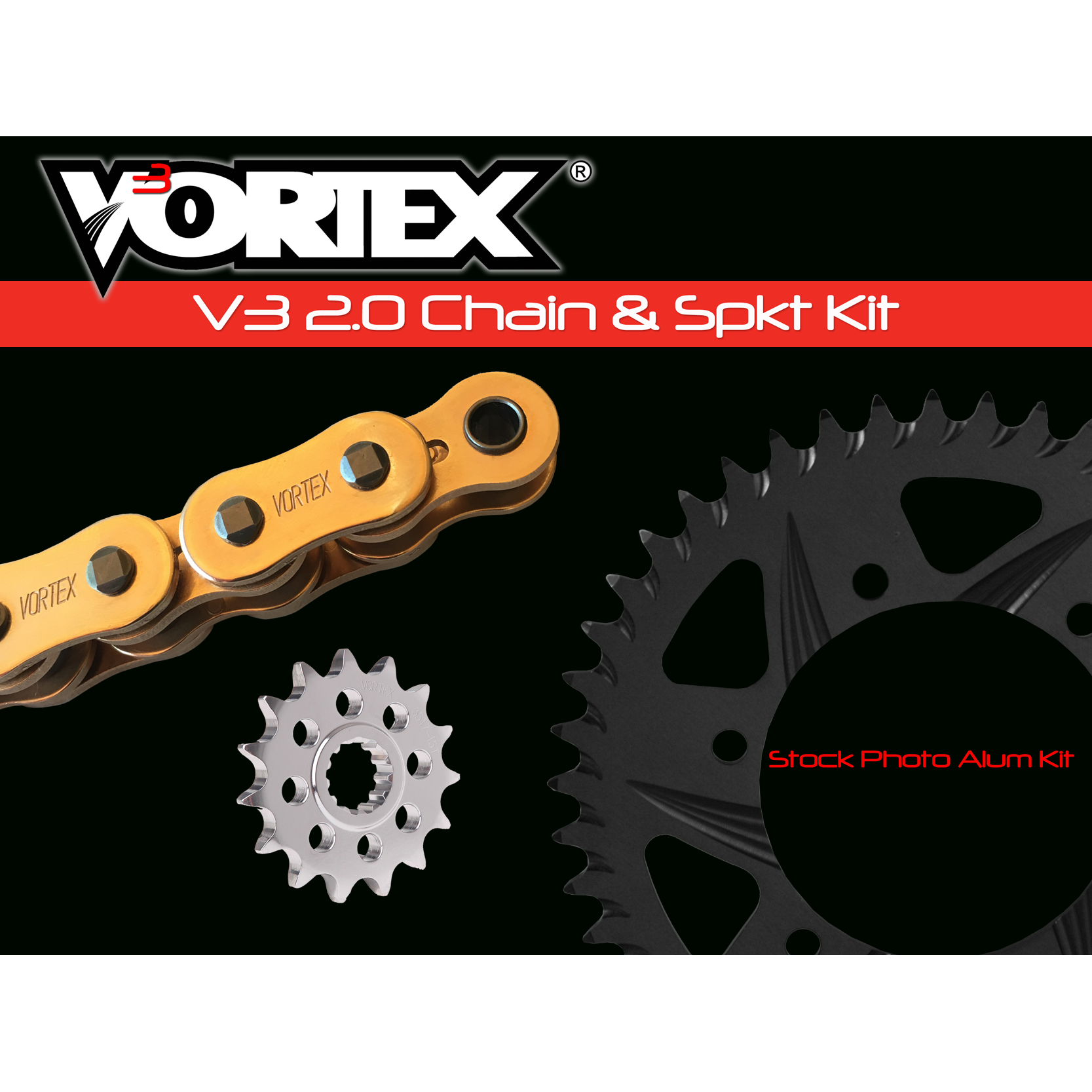 Vortex Gold HFRA G520RX3-110 Chain and Sprocket Kit 16-41 Tooth - CKG6296