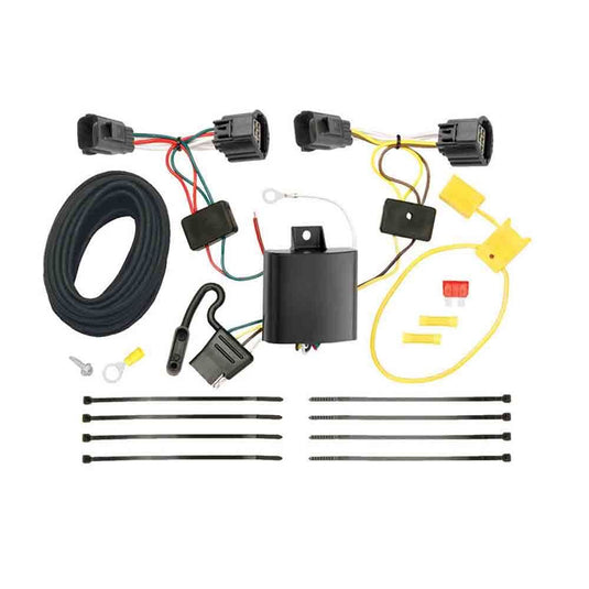 Rigid Hitch (RT-475) Class I, 1-1/4 Inch Receiver Trailer Hitch Bundle - Includes Ball Mount and Custom Wiring Harness fits 2012-2014 Ford Focus 5 Door Hatchback (Except ST)
