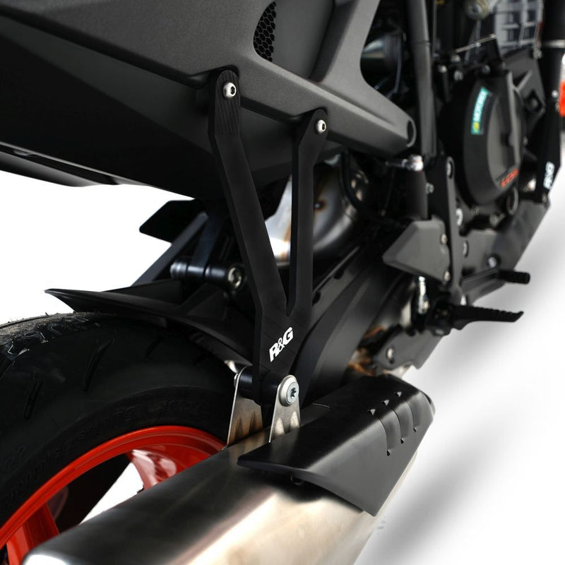 Load image into Gallery viewer, R&amp;G Racing Black Exhaust Hanger For 2024-2024 KTM 990 Duke EH0126BK
