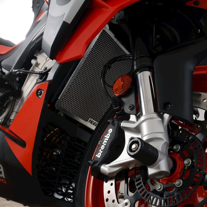 R&G Racing Blue Aluminum Radiator Guard For 2021-2024 Aprilia RS660