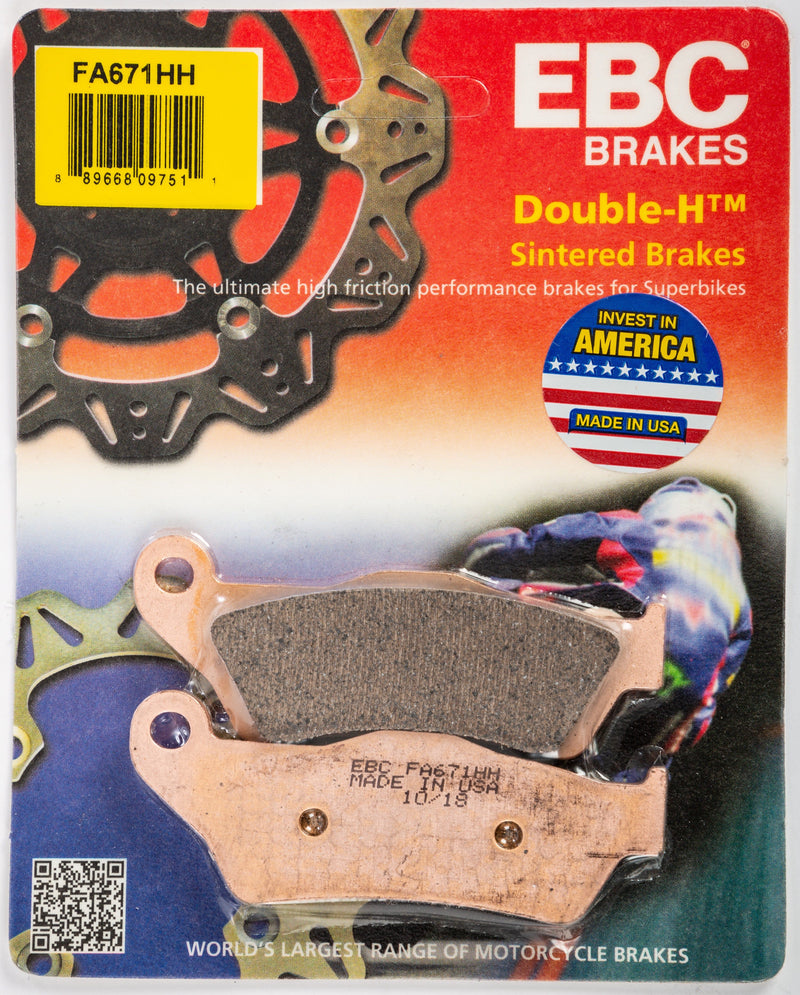 Load image into Gallery viewer, EBC 1 Pair Sintered HH Race Formula Brake Pads MPN FA671HH
