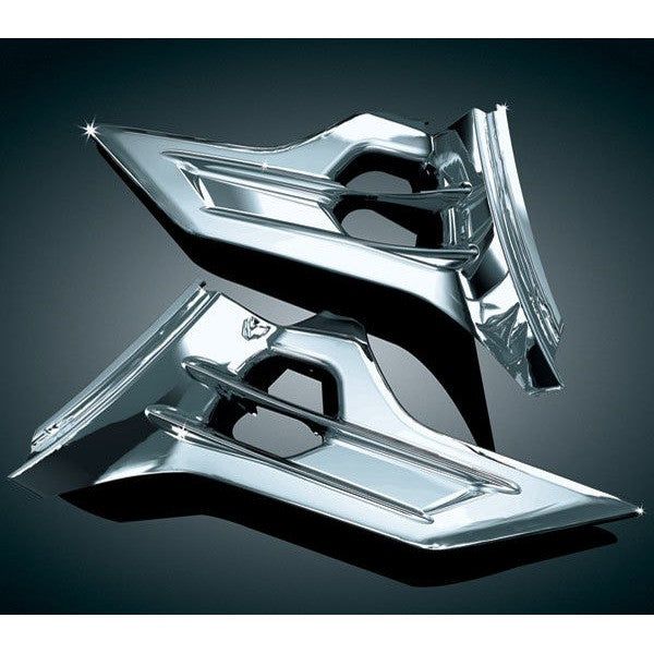 Kuryakyn Chrome Louvered Side Battery Box Accent Trim Honda Goldwing F6B 2016