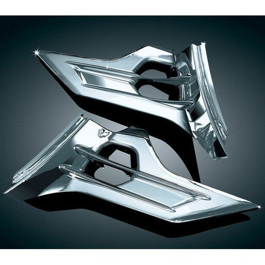 Kuryakyn Chrome Louvered Side Battery Box Accent Trim Honda Goldwing F6B 2016