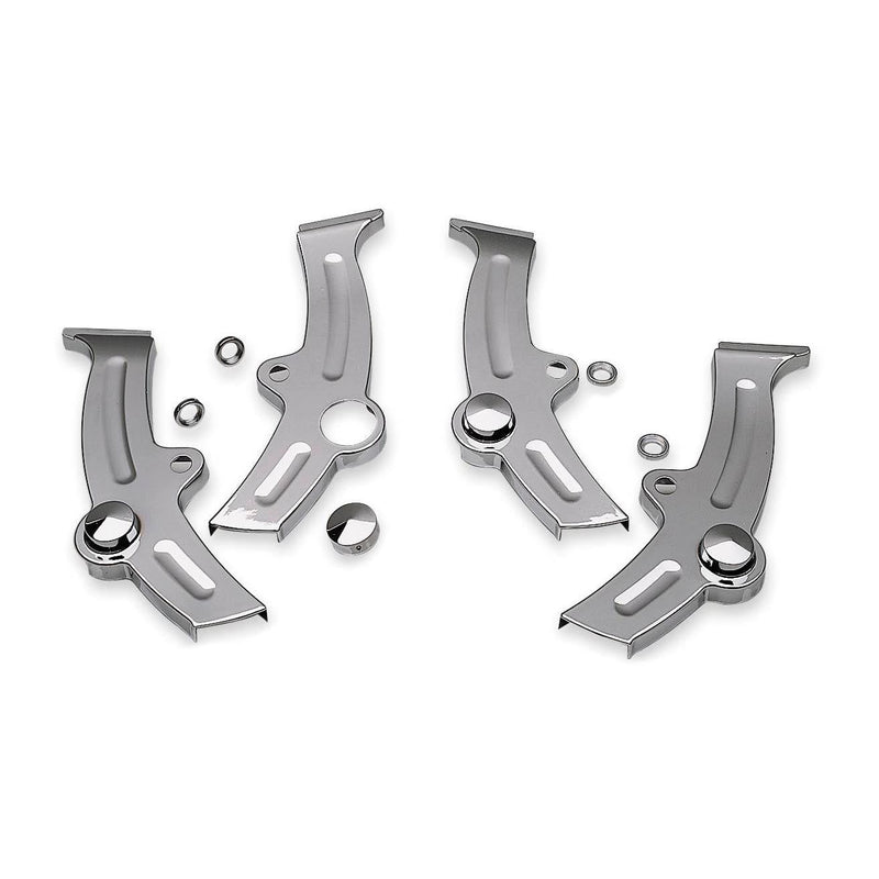 Load image into Gallery viewer, Harley FLSTS Heritage Springer 2000-2003 Boomerang Frame Covers Chrome Kuryakyn
