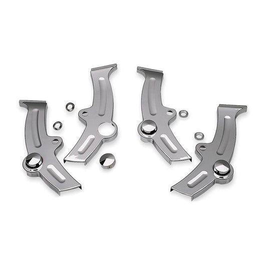 Harley FLSTS Heritage Springer 2000-2003 Boomerang Frame Covers Chrome Kuryakyn