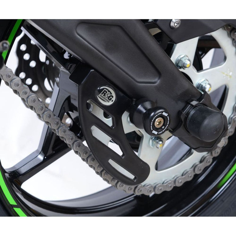 Load image into Gallery viewer, R&amp;G Racing Black Toe Chain Guards - Road Racing Toe Guard For 2008-2013 Aprilia Mana 850
