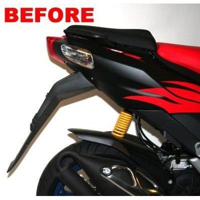 Load image into Gallery viewer, R&amp;G Racing Black Tail Tidy License Plate Holder For 2007-2008 Aprilia SR50
