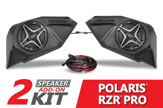 SSV Works Rear 6.5" Add On Speaker Pods With Orange Grills For Polaris RZR Pro 20-22