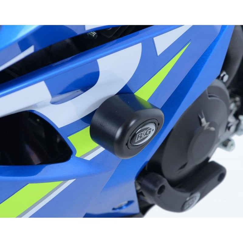 Load image into Gallery viewer, R&amp;G Racing White Aero Style Crash Protection Bobbins For 2017-2018 Suzuki GSXR1000
