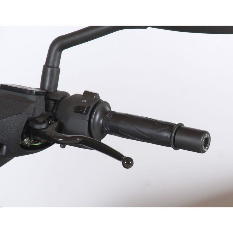 Load image into Gallery viewer, R&amp;G Racing Black Bar End Sliders For 2010-2014 Yamaha XMAX 125
