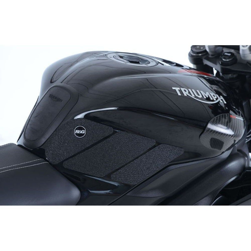 Load image into Gallery viewer, R&amp;G Racing Clear Tank Traction Grip For 2013-2016 Triumph Daytona 675 ABS

